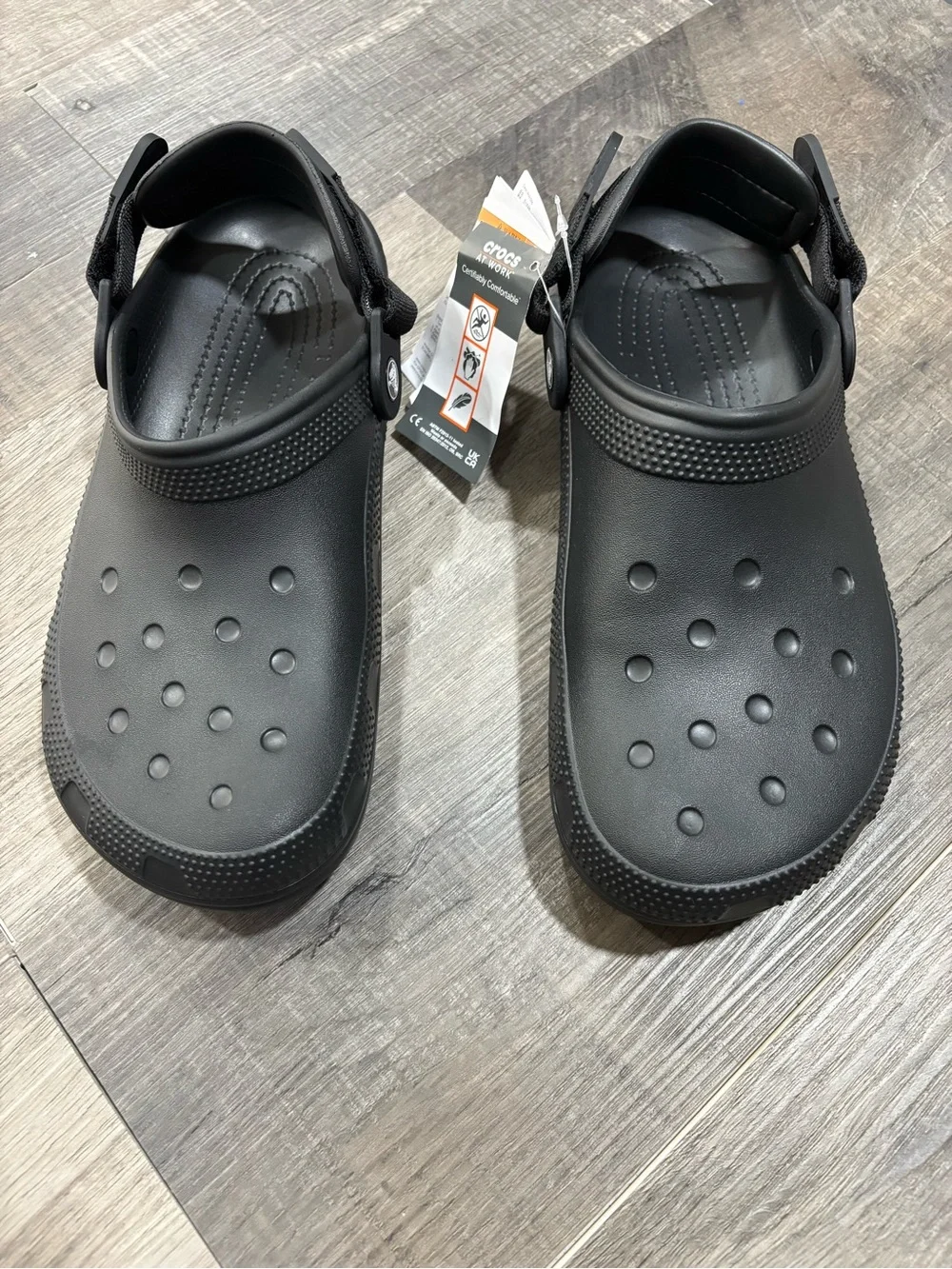 NWT Crocs Classic Work Slip-Resistant Clog Black UnisexM10/W12
